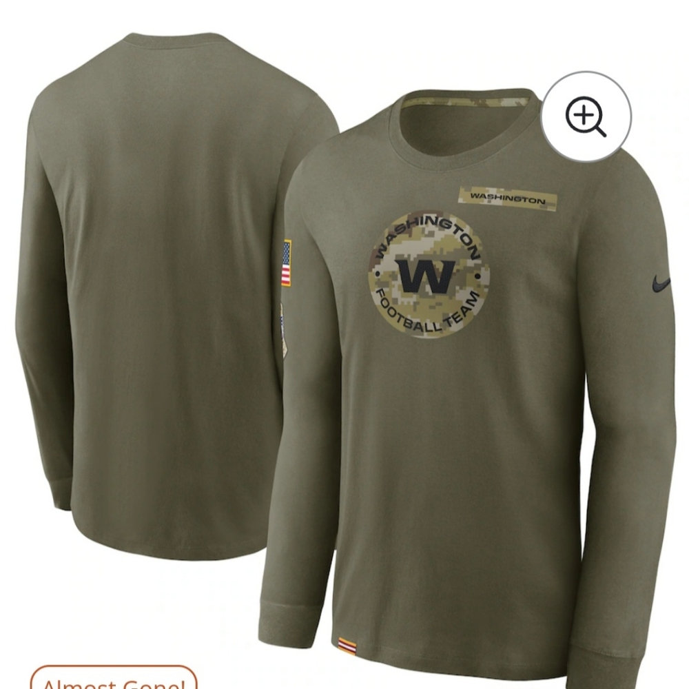 Washington Football Team Authentic Nike Salute to Service Men's Shirt Size M